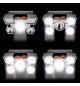Lanterna de Cabeça LED 10W 800lm Preto/Azul