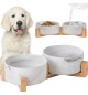 Comedouro Duplo para Cão e Gato com Suporte 2x400ml
