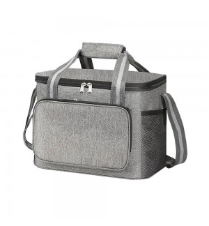 Mala Térmica de Viagem e Campismo 31x19x23cm 15L Cinzento