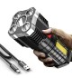 Lanterna Recarregável 1000 Lumens Preto/Prata