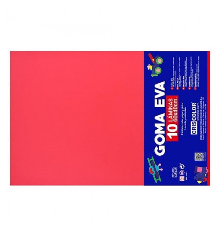 Placa de Goma EVA 40x60cm Vermelho 1un