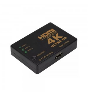 Switch HDMI 3 Portas Full HD c/ Comando