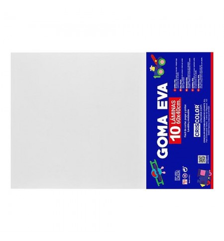 Placa de Goma EVA 40x60cm Branco 1un