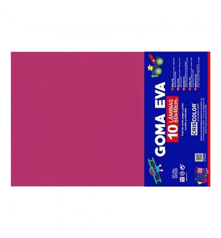 Placa de Goma EVA 40x60cm Fucsia 1un