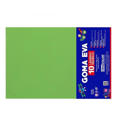 Placa de Goma EVA 40x60cm Verde Claro 1un