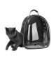 Transportadora Mochila para Cães Gatos 40x30cm Transparente