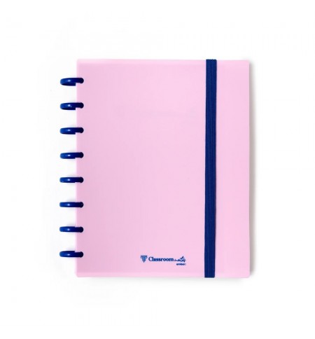 Caderno EcoSmart Classroom A5 PP Ambar Rosa 100g 100Fls