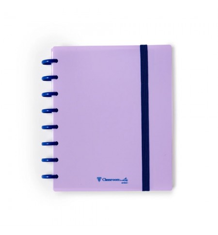 Caderno EcoSmart Classroom A5 PP Ambar Alfazema 100Fs