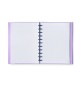 Caderno EcoSmart Classroom A5 PP Ambar Alfazema 100Fs