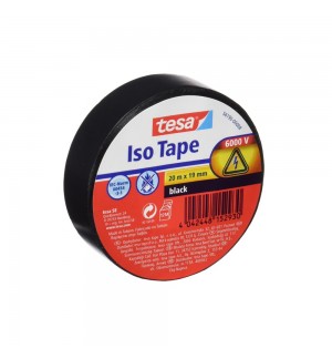 Fita Adesiva Tesa Isolamento Elétrico 19mmx20m Preto