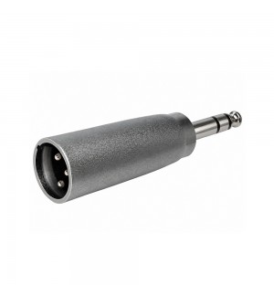 Adaptador XLR 3P Macho para Jack Stereo 6,35mm Macho