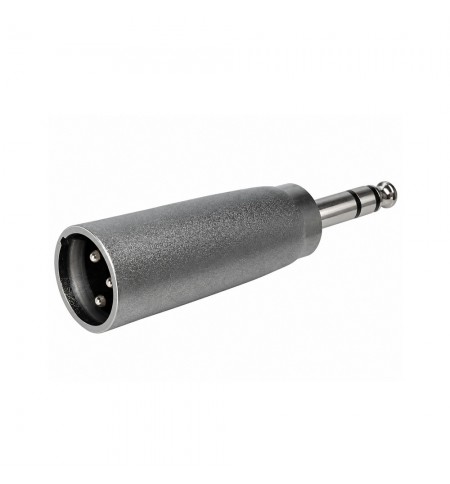 Adaptador XLR 3P Macho para Jack Stereo 6,35mm Macho