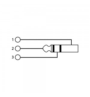 Adaptador XLR 3P Macho para Jack Stereo 6,35mm Macho