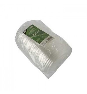 Tampas 15cm PLA para Saladeiras Transparente 50un