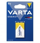 Pilhas 6LR61 Alcalinas 9V 530mAh Varta Energy 1un