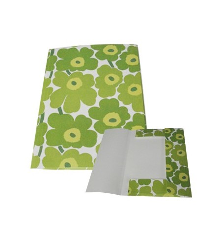 Capa 3 Abas Marimekko 320x245mm c/Elast Verde-1un