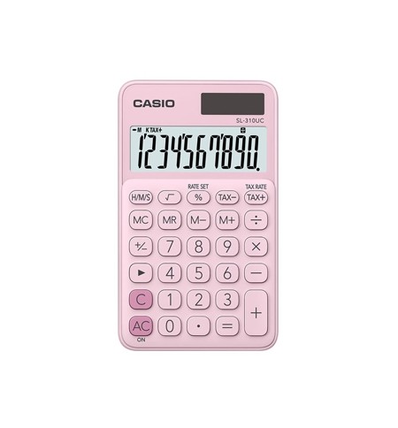 Calculadora de Bolso Casio SL310UCPK Rosa 10 Digitos