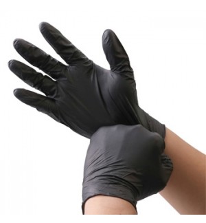 Luvas Nitrilo Tamanho XL s/Pó Preto 100un