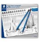 Lápis Grafite 100 G24 STAEDTLER Mars Lumograph Cx Metal 24un