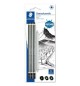 Lápis Carvão 100C STAEDTLER Charcoal + Esfuminho 3un