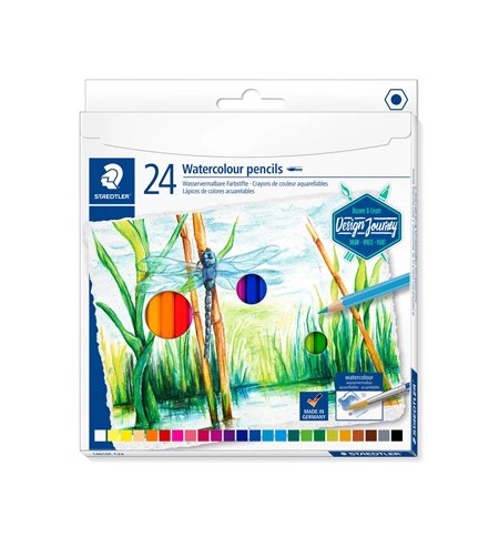 Lápis Cor Aguarelável 24un Cx Metal STAEDTLER 14610C M12