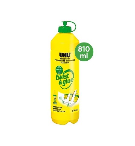 Cola Liquida 810ml UHU Twist Glue Renature Recarga