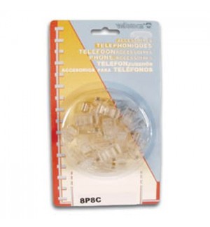 Ficha Modular RJ45 8P 8C 25un