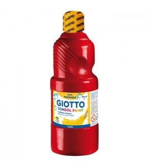 Guache Líquido 500ml Giotto Escolar Vermelho Forte
