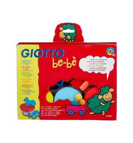 Conjunto Pasta Modelar Giotto Be-Be 3x100g + Moldes
