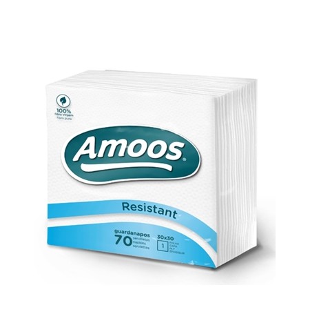 Guardanapos 30x30cm 1 Fl Amoos (Maço 70un)