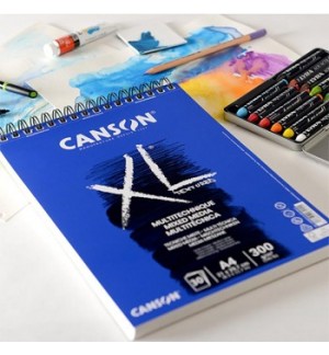 Bloco Espiralado Canson XL Mix Media A4 300g 30Fls