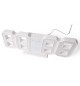 Relógio LED 3D Digitos Brancos