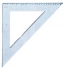 Esquadro Plástico Cristal 45G-27cm SmartD