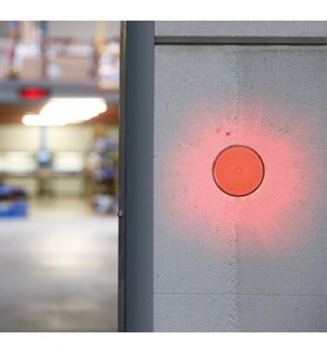 Luz Flashing LED para Sinalização 12VDC ø77mm Vermelha