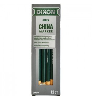 Lápis Dermatográfico Dixon Marker Verde Cx 12un