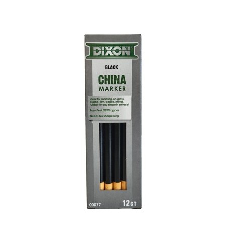 Lapis Dermatografico Dixon Marker Preto Cx 12un