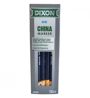 Lápis Dermatográfico Dixon Marker Azul Cx 12un