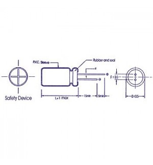 Condensador Eletrolítico ELCO Radial 3300µF/25V
