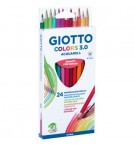 Lápis Cor Aguarelável 24un Cx Cartão Giotto Colors 3.0