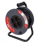 Cabo Extensão Elétrica com 25m Desenrolador e 4 Tomadas