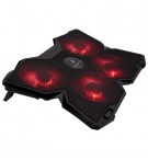 Base Notebook Gaming SUREFIRE Bora Red 17 Pol 4 Ventoinhas