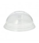 Tampa PET Redonda 9,5cm Transparente Cúpula S/Orificio 50un