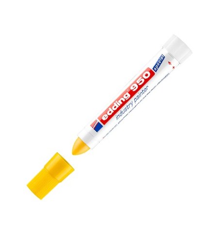 Marcador Permanente Grosso Edding 950 10mm Amarelo 1un