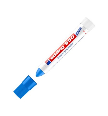 Marcador Permanente Grosso Edding 950 10mm Azul 1un