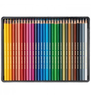 Lápis Cor Aguarelável 30un Cx Metal Caran DAche Swisscolor