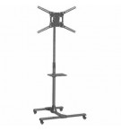 Suporte Chão TV 13-83 Pol com 1 Prateleira Ajustável