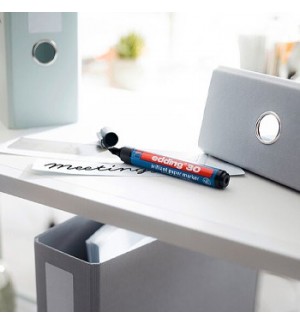 Marcador Profissional Edding 30 para Sacos PVC Preto