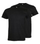 T-Shirt Adulto Algodão 155g Preto Tamanho S Pack 2un