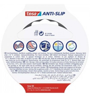 Fita Adesiva Antiderrapante 25mmx15m Tesa Preto