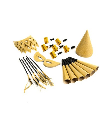 Sortido Festas Dourado para 6 pessoas